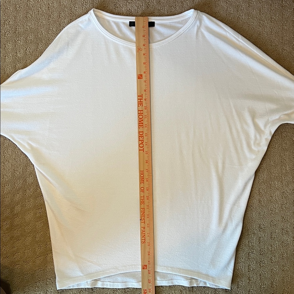White House Black Market Classic White Tunic Dolman sleeve Top - Picture 6 of 6